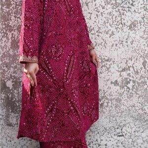 Chic Fuchsia Long Sleeve Dress